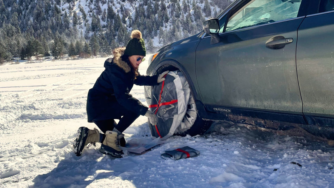 Installation appropriée des chaussettes à neige pour les véhicules à traction avant, arrière et à quatre roues motrices