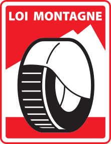 Logo AutoSock est conforme à la loi montagne française Loi Montagne